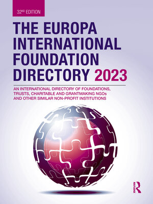 cover image of The Europa International Foundation Directory 2023